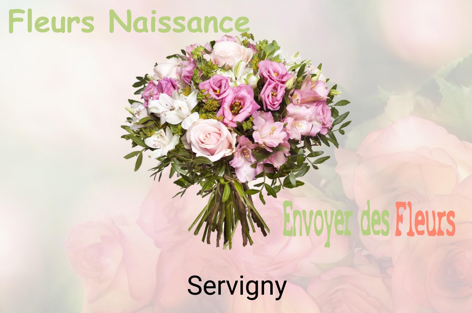 Bouquet de fleurs de naissance livré à Servigny